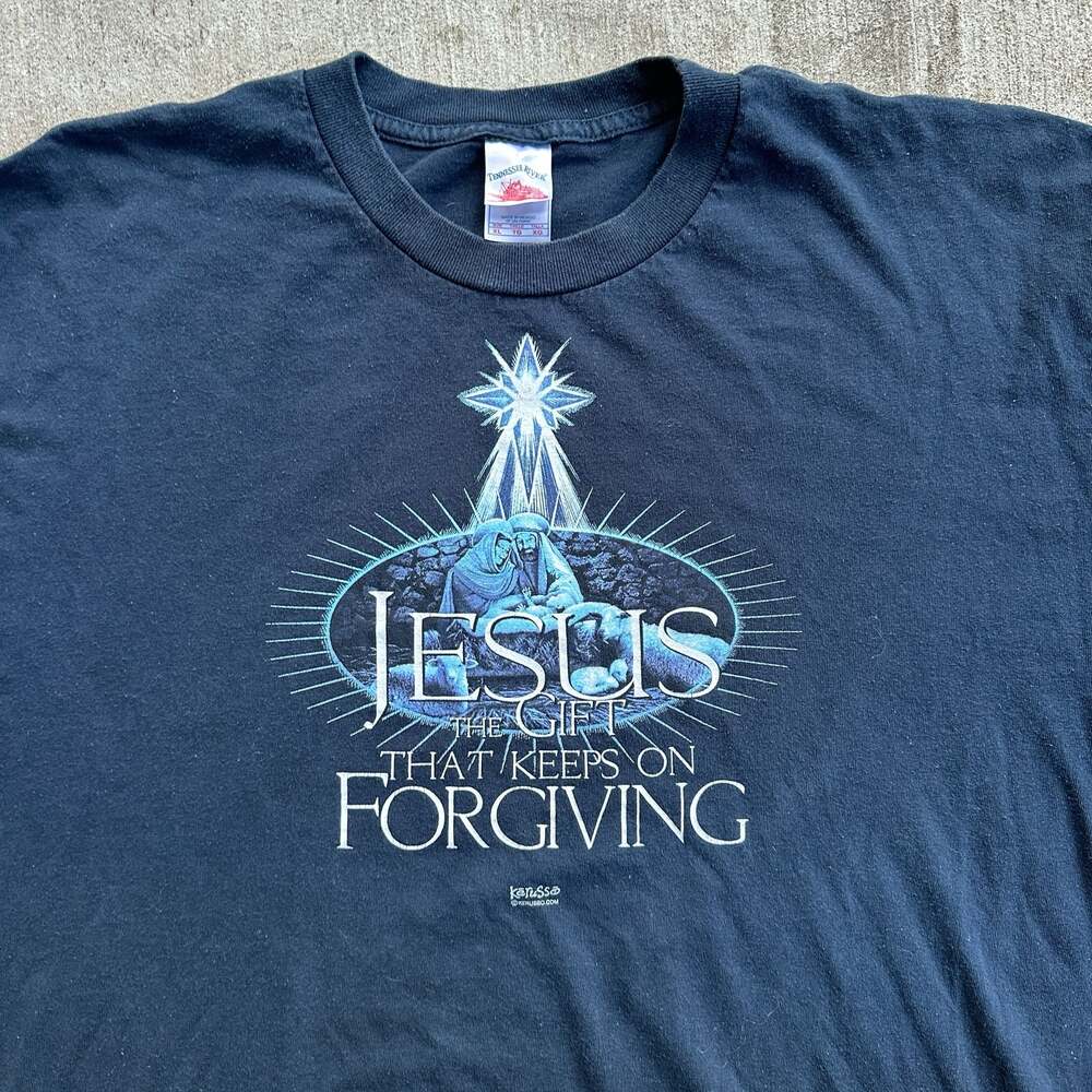 Kerusso Jesus The Gift That Keeps On Forgiving Religious Graphic T-Shirt